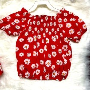 Beautiful red floral set